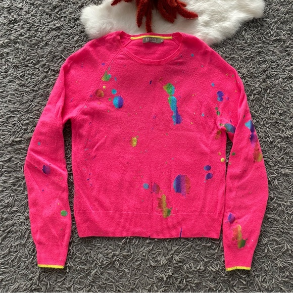 BRODIE CASHMERE SHOUT OUT SWEATER - Picture 2 of 8